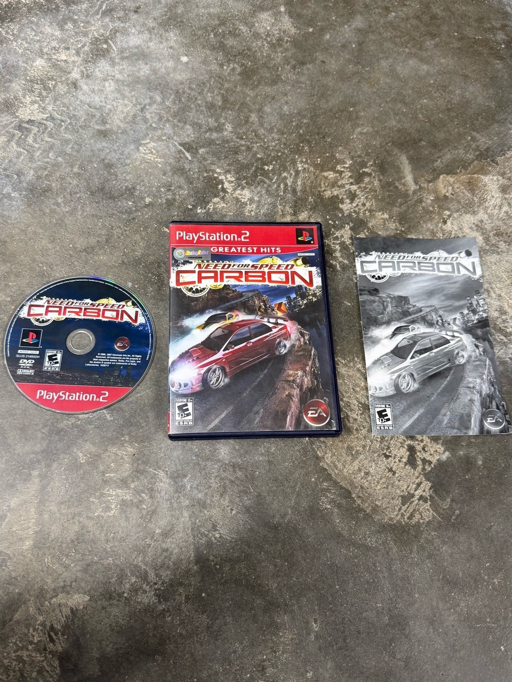 Need for Speed Carbon PS2 Greatest Hits Complete